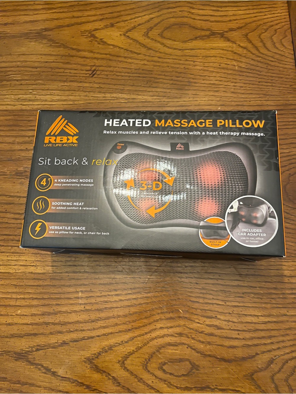 RBX Heated Massage Pillow